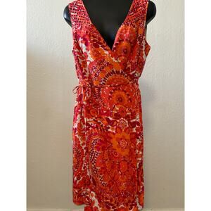 Trina Turk Silk Wrap Dress Womens Size 4 Excellent